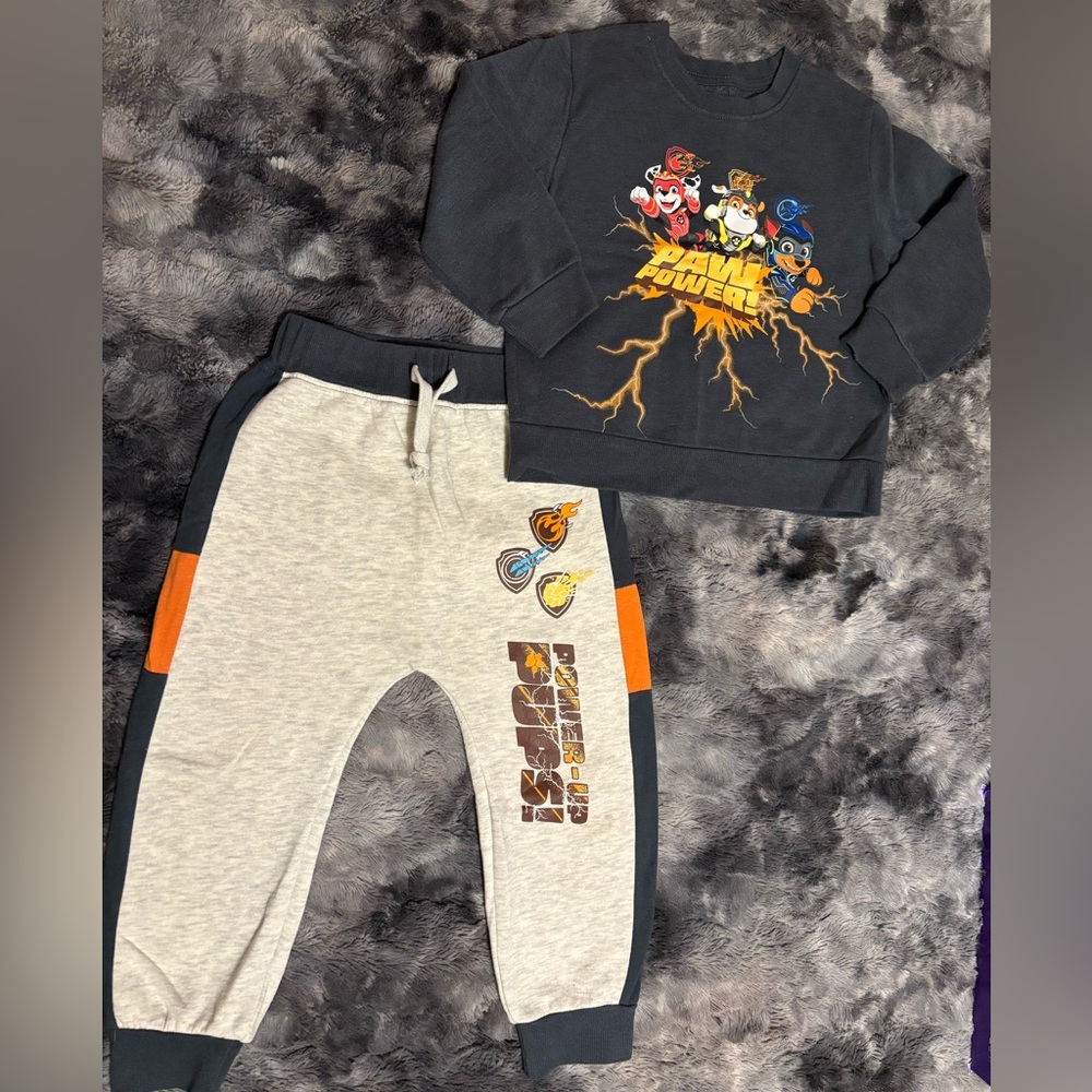 Nickelodeon Paw Patrol power-up sweat set sweatshirt and pants size 3T